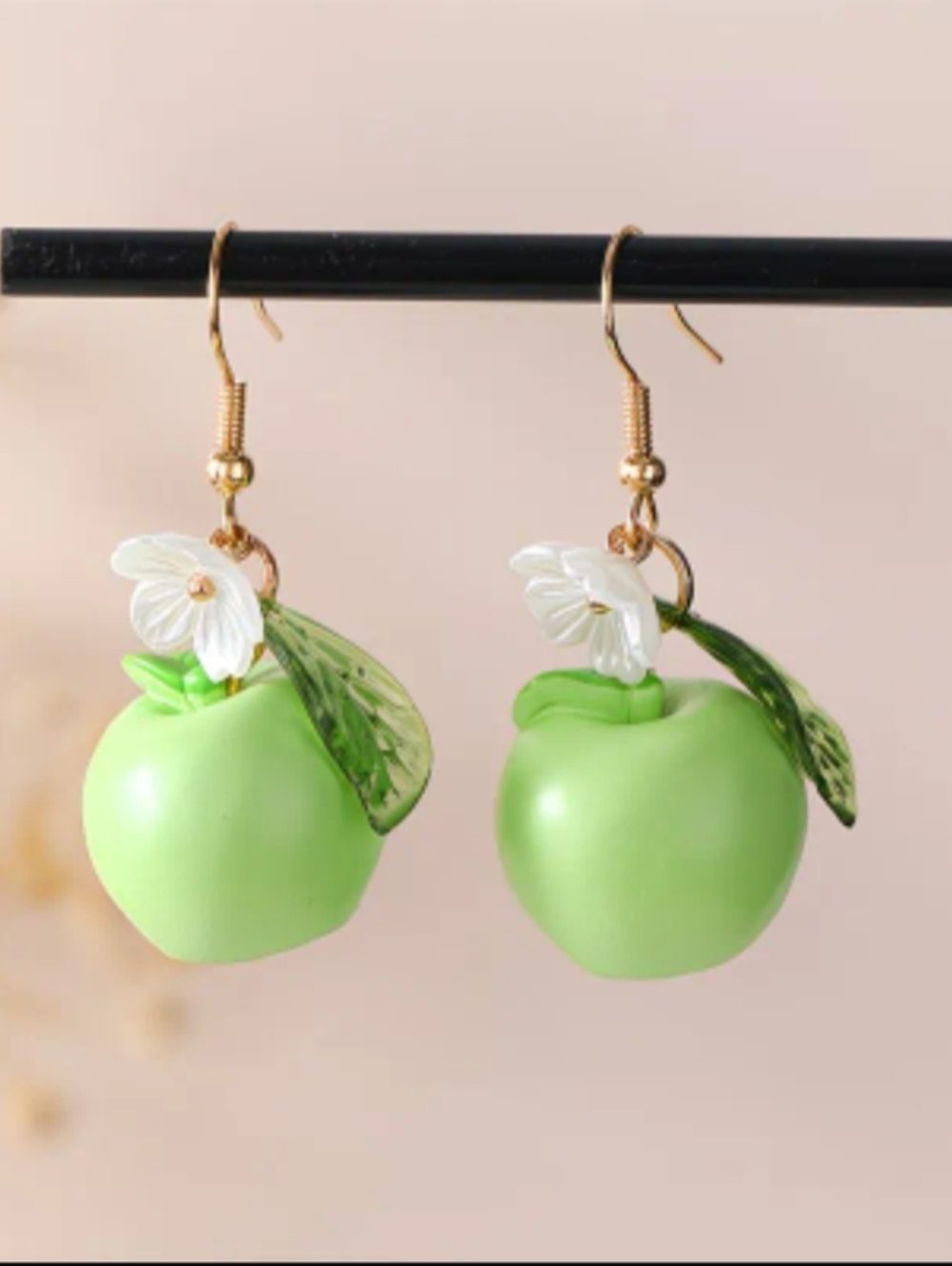 Colorful Fruit Dangle Earrings - Assorted Fruit Styles - Picture 7 of 7